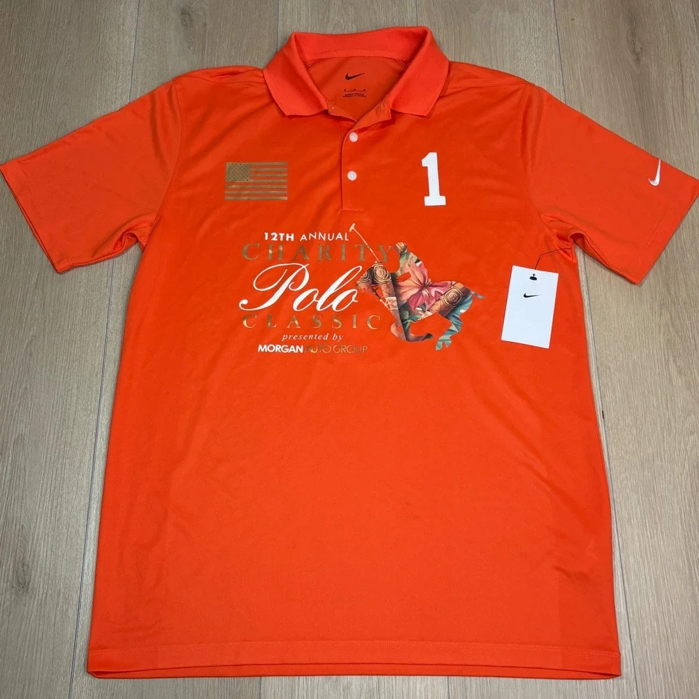 Nike Golf Mens Orange Charity Polo Classic Tampa Bay Shirt DC1963-820 Medium NWT